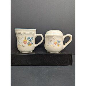 Inter-national Tableworks Stoneware Marmalade Creamer Jug and Pepper Shaker